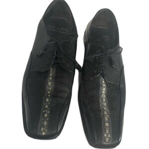 Vintage LOS ALTOS Caiman belly genuine Stingray and Ostrich exotic dress shoes.